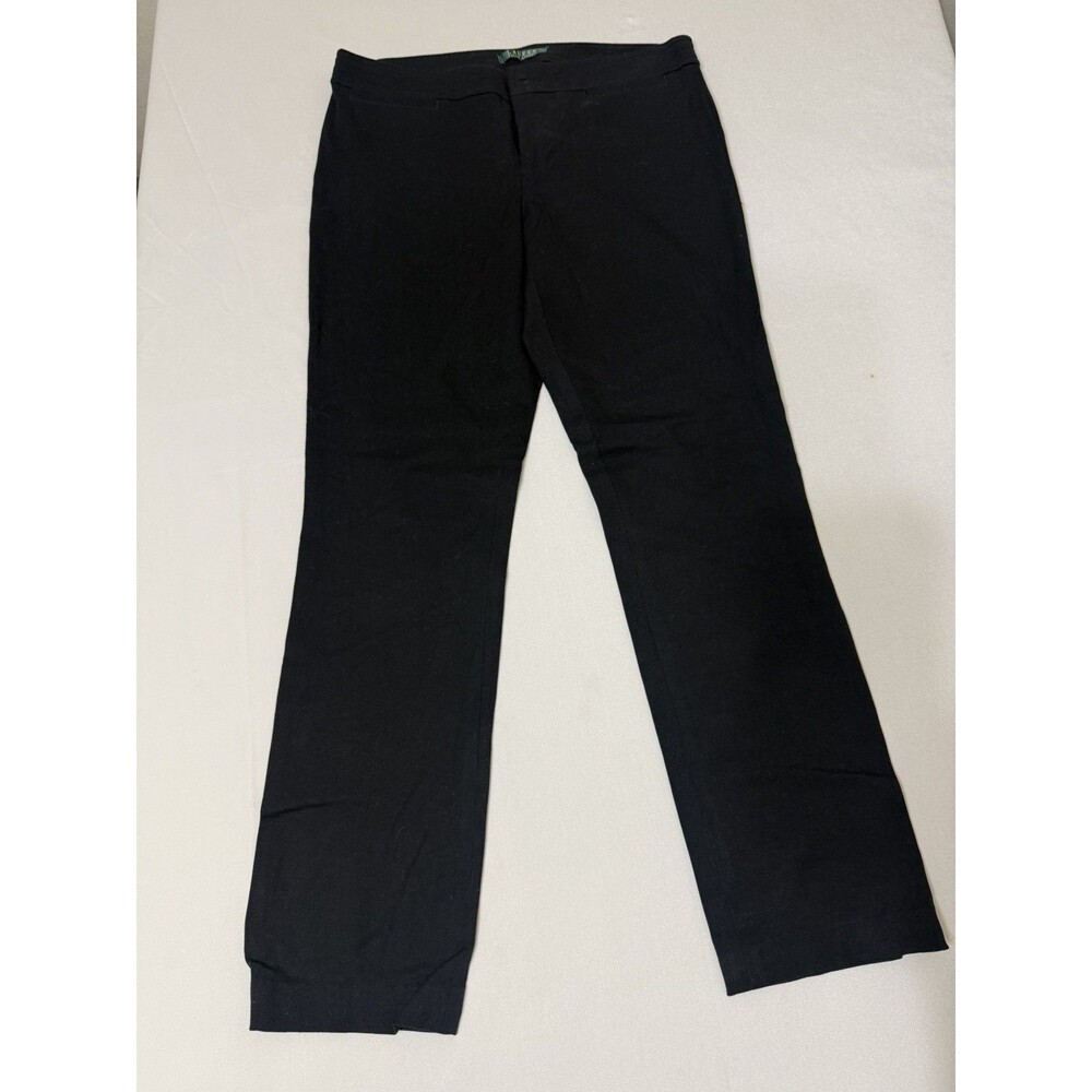 Lauren Ralph Lauren Pants Size 6 Black Cotton Blend Pants